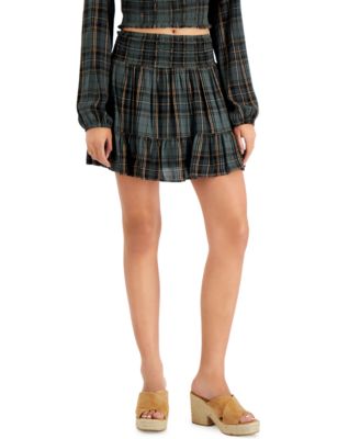 Self Esteem - Juniors' Ruffled Mini Skirt