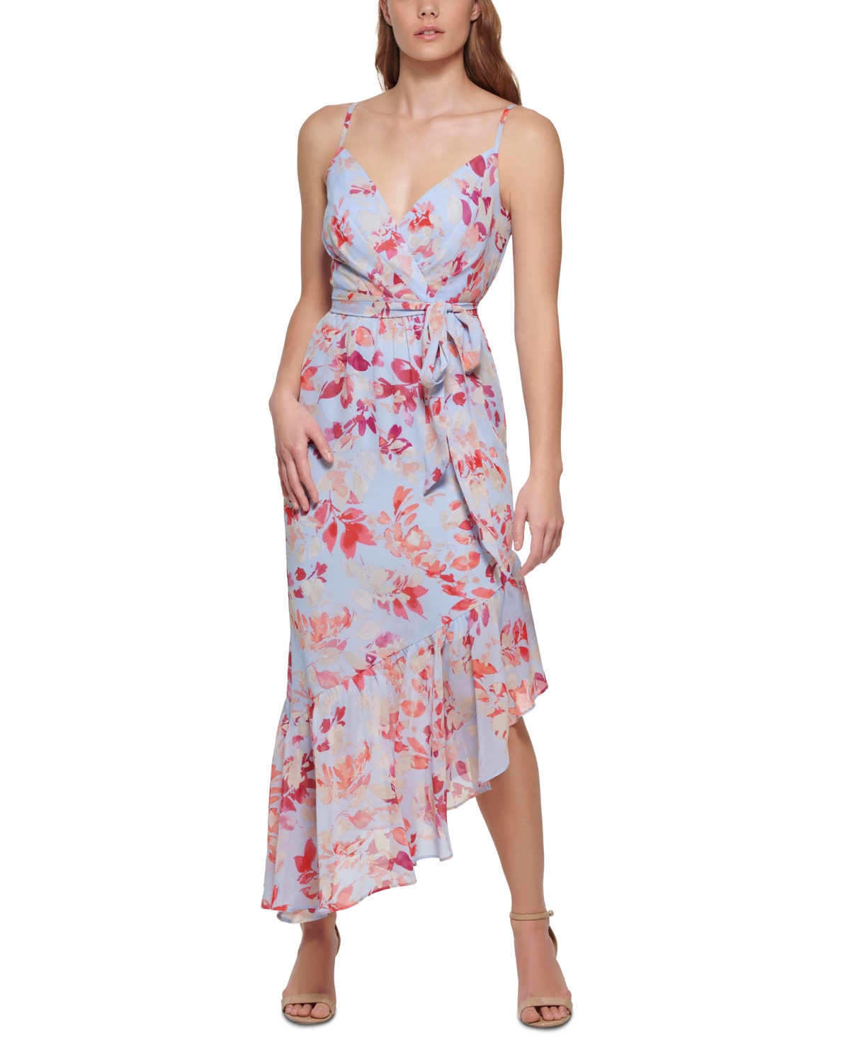 Eliza J Women s Ruffled Maxi Dress In Blue ModeSens