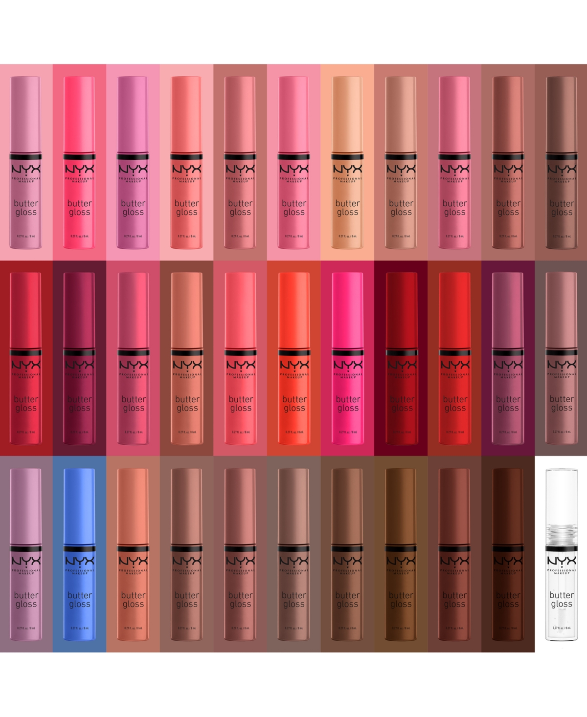 Nyx Professional Makeup Butter Gloss Non-stick Lip Gloss In Clear