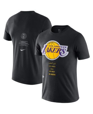 Nike Men's Black Los Angeles Lakers Courtside Global Exploration T ...