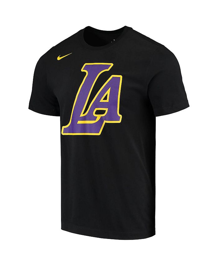 Nike Men's Black Los Angeles Lakers City Edition Performance T-shirt ...