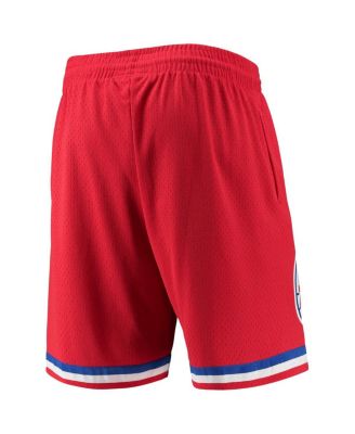 Men's Red Philadelphia 76ers 2002-03 Hardwood Classics Swingman Shorts