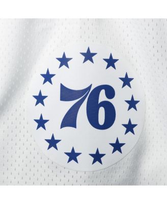 Men's White Philadelphia 76ers 2003-04 Hardwood Classics Swingman Shorts