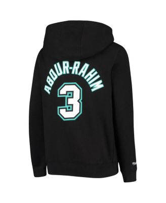 Big Boys Shareef Abdur-Rahim Black Vancouver Grizzlies Hardwood Classics Name and Number Pullover Hoodie
