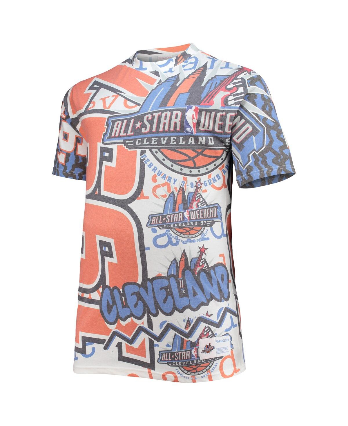 Mitchell & Ness Men's  White Nba 1997 All-star Game Hardwood Classics Big And Tall Jumbotron T-shirt In White