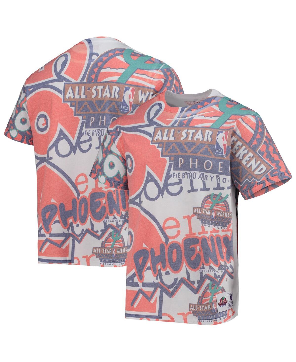 Mitchell & Ness White Nba 1995 All-star Game Hardwood Classics Big & Tall Jumbotron T-shirt In White