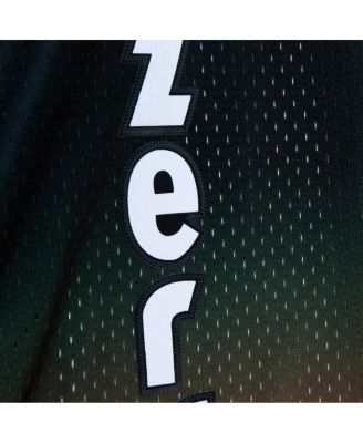 Men's Bill Walton Red, Black Portland Trail Blazers 1976/77 Hardwood Classics Fadeaway Swingman Player Jersey