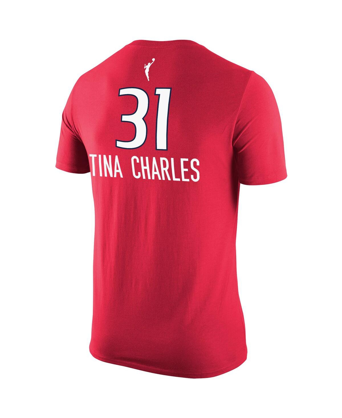 Nike Men's  Tina Charles Red Washington Mystics Explorer Edition Name Number T-shirt In Red