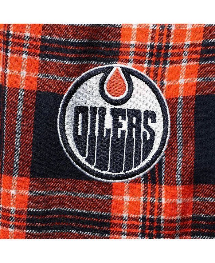 Concepts Sport Men's Navy, Orange Edmonton Oilers Takeaway Plaid