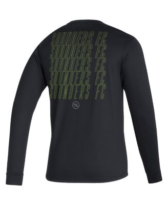 Men's Black Seattle Sounders FC Club Long Sleeve T-shirt