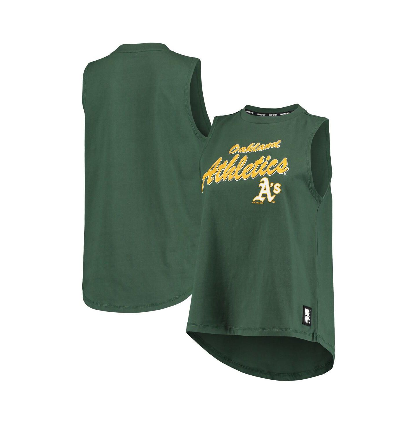 Женский топ DKNY Green Oakland Athletics Marcie — фото 1