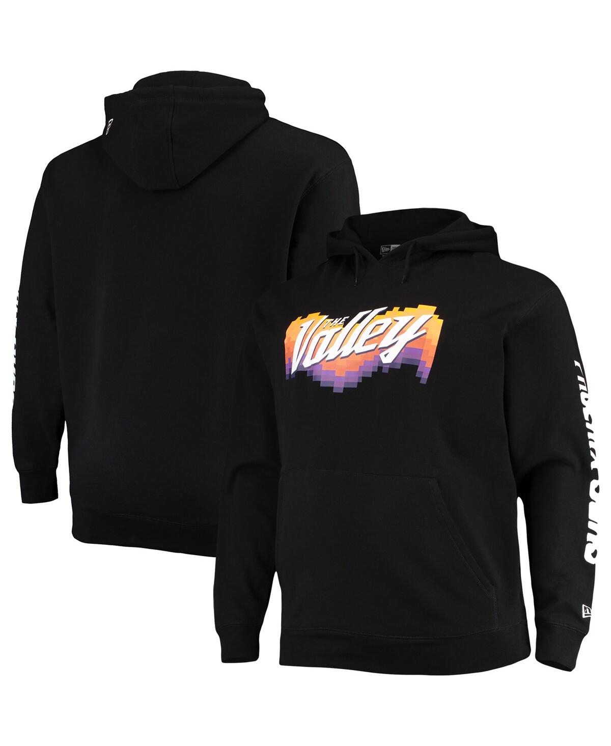 New Era Men's  Black Phoenix Suns 2021/22 City Edition Big And Tall Pullover Hoodie In Black