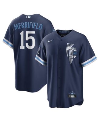 Men's Navy Kansas City Royals Whit Merrifield City Connect Replica Player Jersey