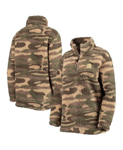 Женские куртки G-III Sports by Carl Banks Women's Camo New Jersey Devils Sherpa Quarter-Zip Jacket