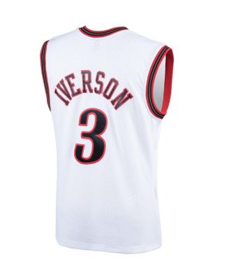 Men's Allen Iverson White Philadelphia 76ers 2000 Hardwood Classics Swingman Player Jersey