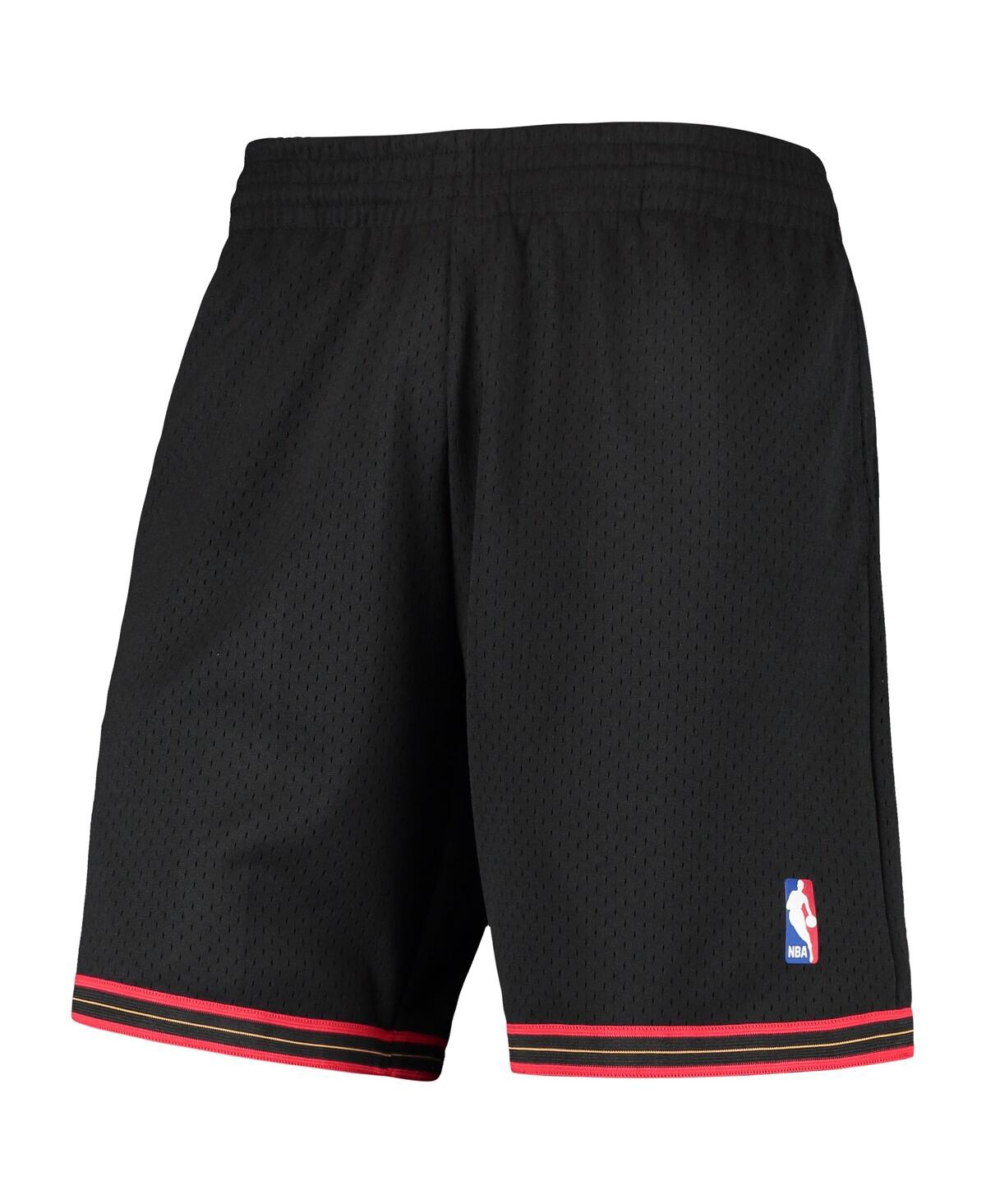 Men's Mitchell & NessPhiladelphia 76ers Primary Team Logo Hardwood Classics Swingman Shorts - Black