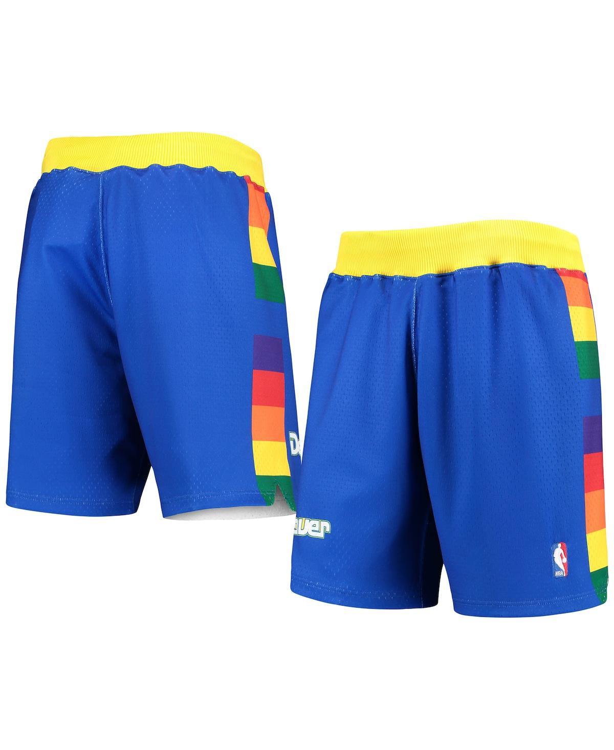 Men's Mitchell & NessDenver Nuggets 1991/92 Hardwood Classics Authentic Shorts - Royal