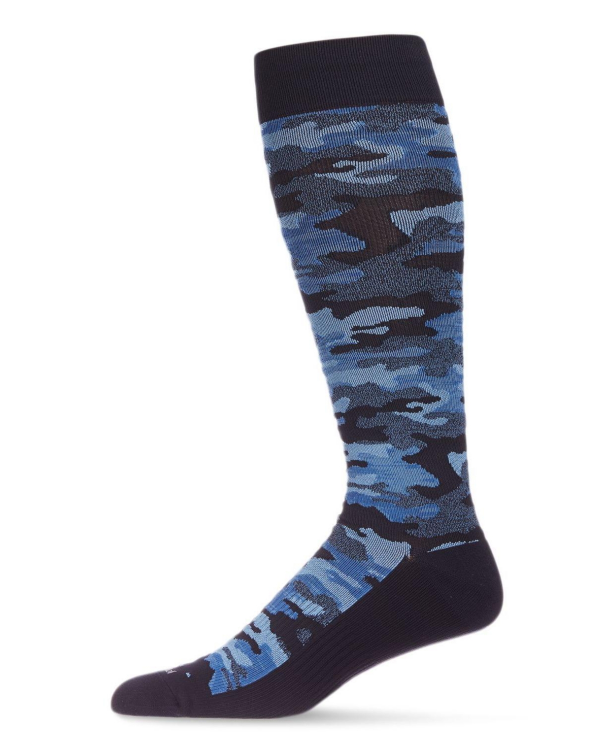 Men's Camo Nylon Compression Socks - Navy