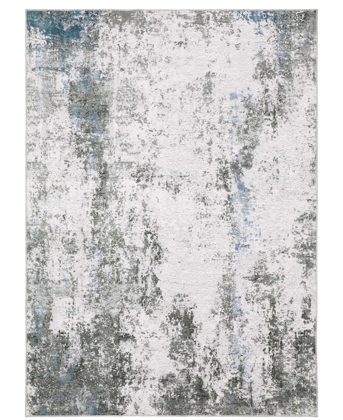 Jhb Design Monica MON02 Machine-Washable 7'6in x 10' Area Rug - Ivory