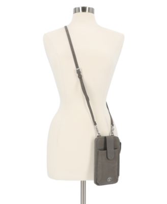 RFID Leather Phone Crossbody Wallet Bag