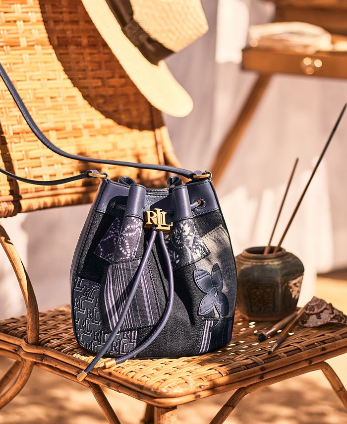 Lauren Ralph Lauren Patchwork Medium Andie Drawstring Bag Macy's