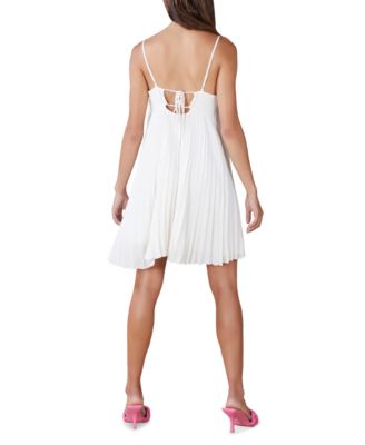 Pleated Tie-Back Dress 