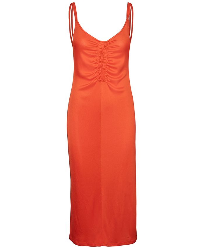 Vero Moda Women's Jillian Ruched Front Midi Dress - Macy's