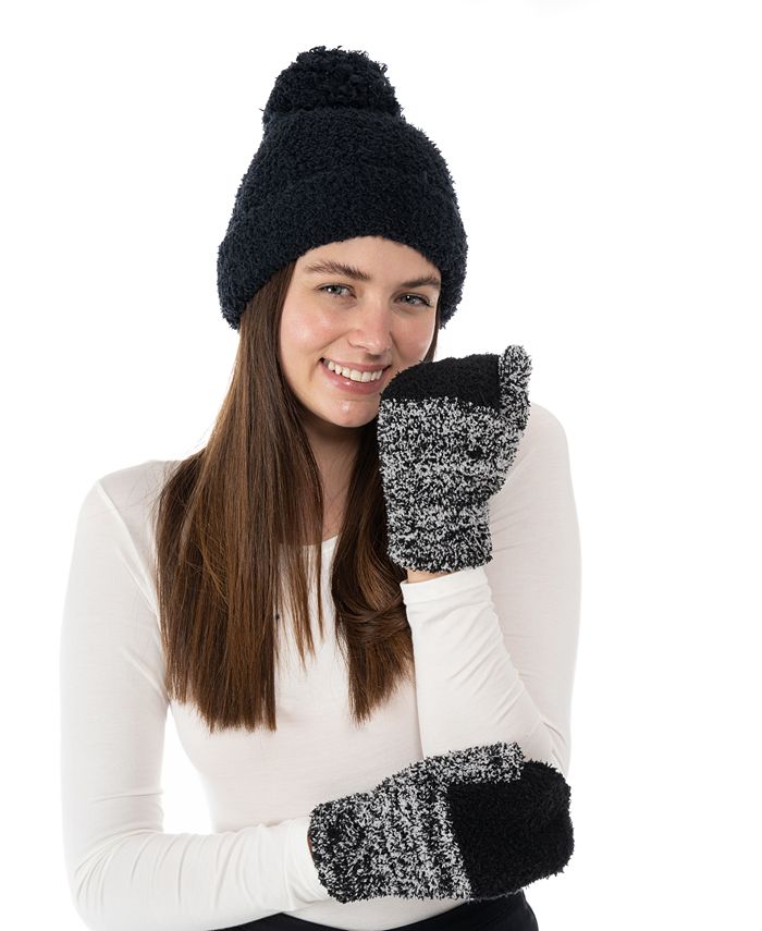 Jenni Women's Color Block Faux Shearling Mittens, Created for Macy's