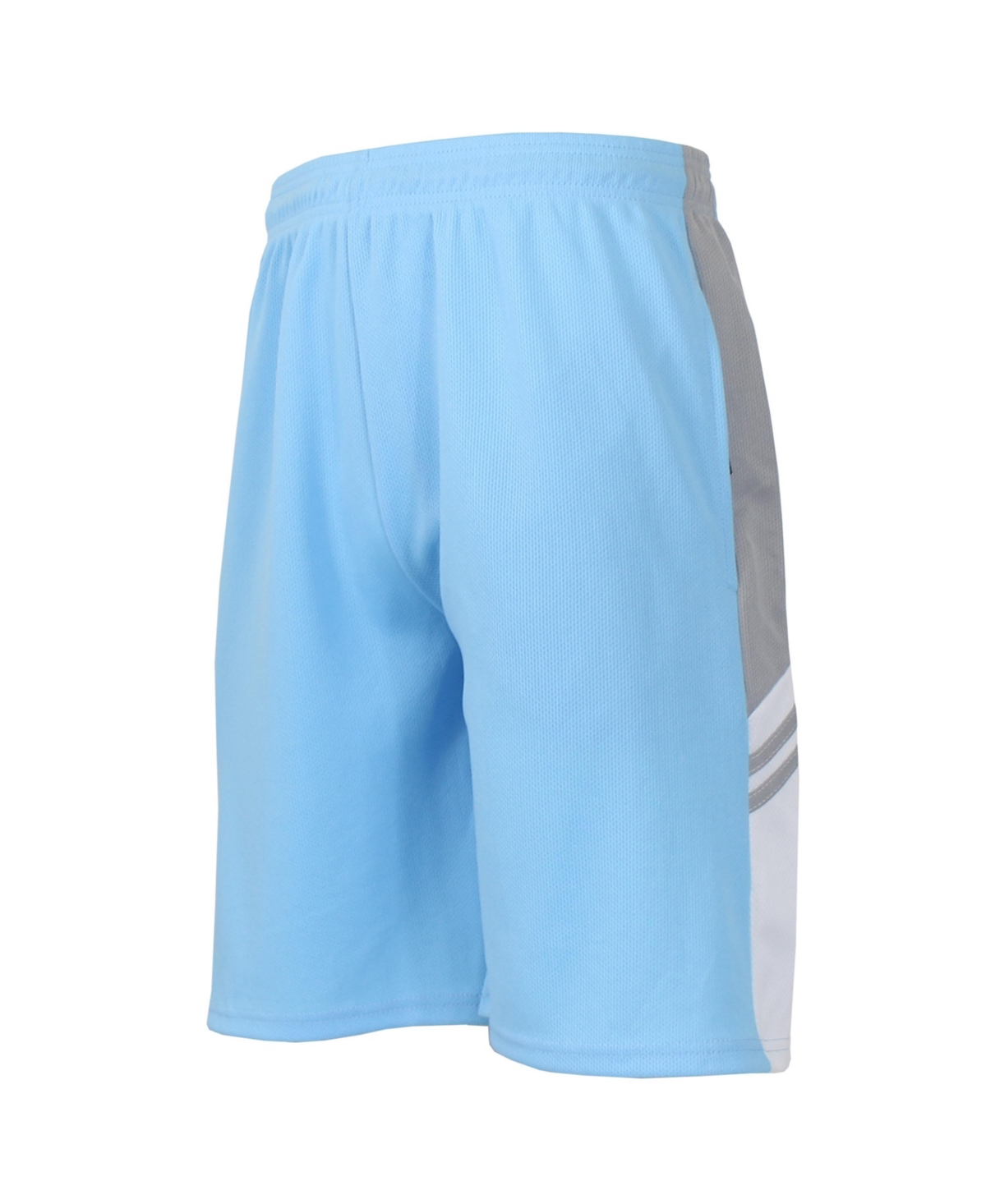 Men's Moisture Wicking Shorts with Side Trim Design - Silver-Tone
