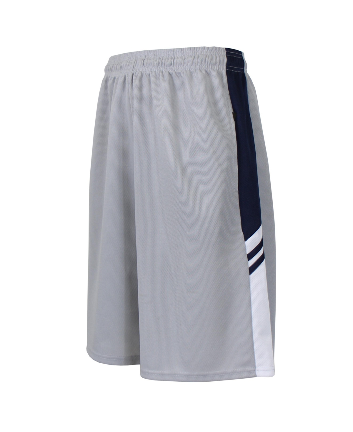 Galaxy By Harvic Men's Moisture Wicking Shorts With Side Trim Design In Silver-tone