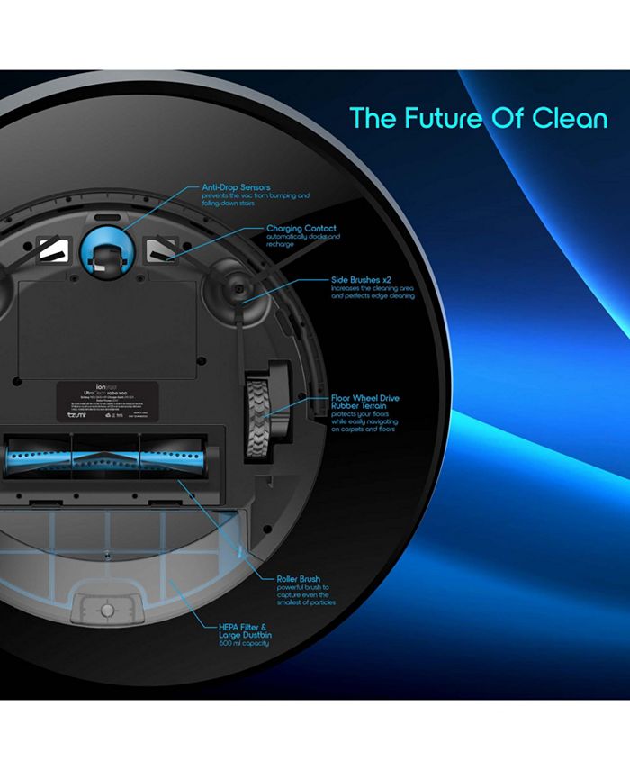 Tzumi ionvac UltraClean Robovac with Smart Mapping, WiFi Robot Vacuum