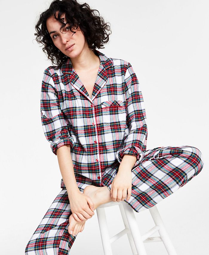 Family Pajamas Matching Women's Black Watch Plaid Family Pajama Set,  Created for Macy's - Macy's