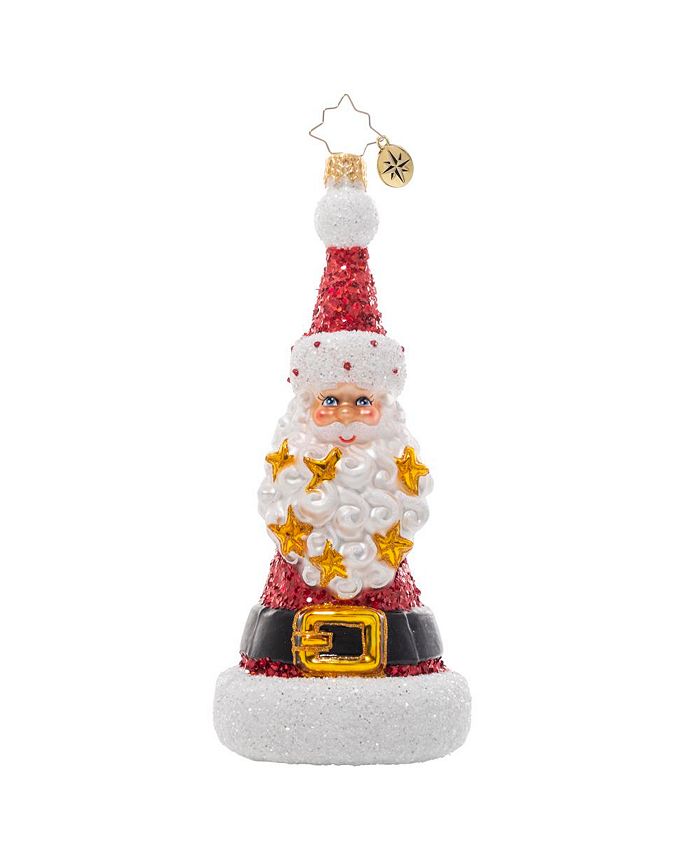 Christopher Radko Spangled Santa Glass Ornaments Macy's