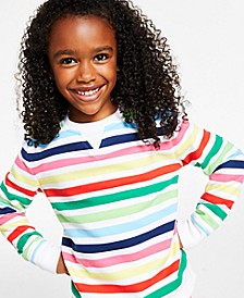 Kids' Printed Stripe Matching Crewneck Top, Created for Macy's