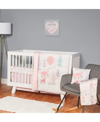 Fisher Price Baby Girls Nursery Bedding Crib, 4 Piece Set