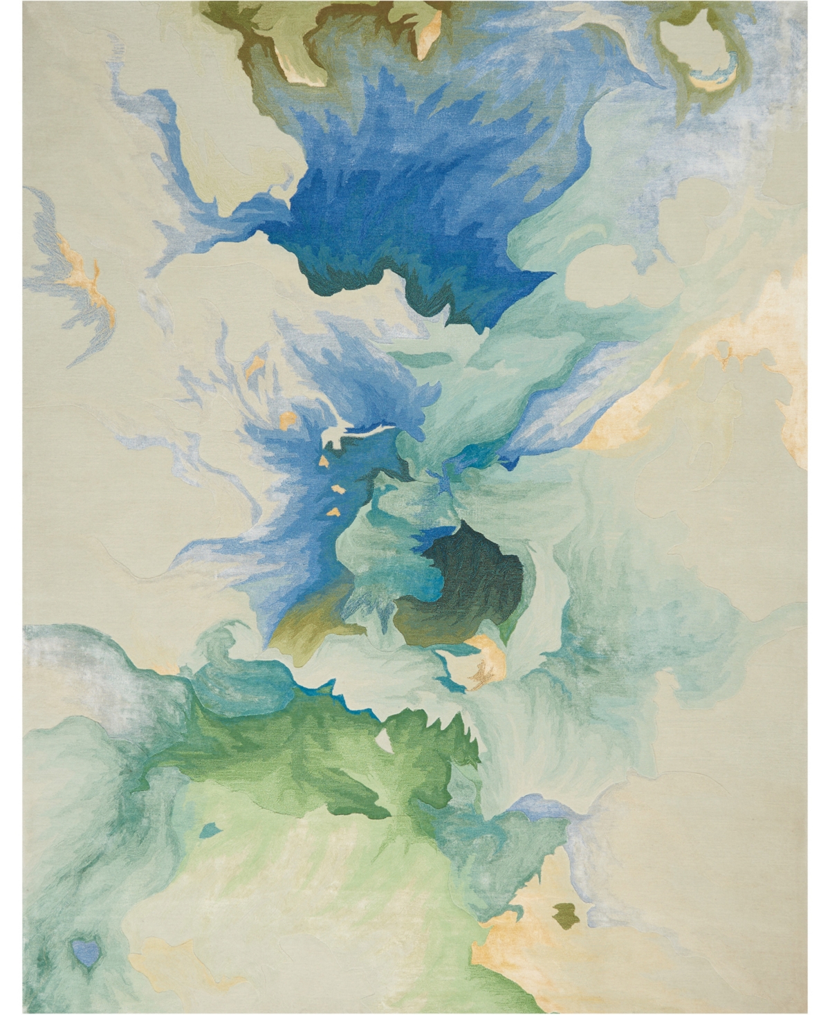 Nourison Home Prismatic PRS16 7'9in x 9'9in Area Rug - Aqua