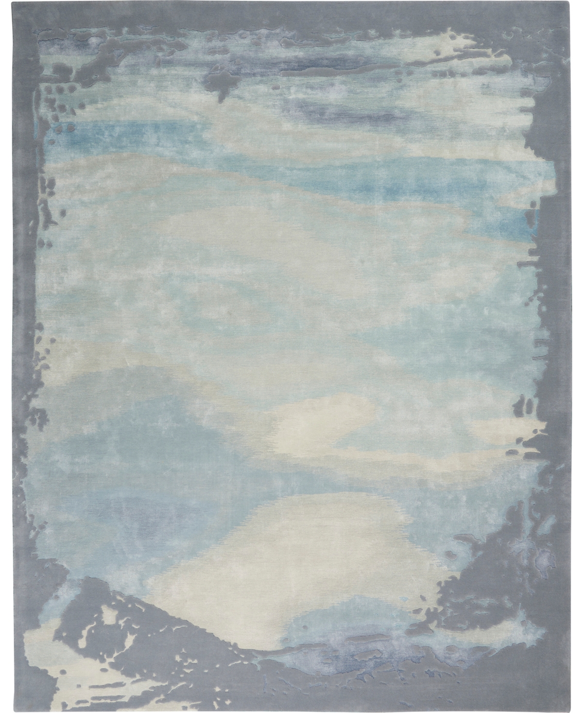 Nourison Home Prismatic PRS19 7'9in x 9'9in Area Rug - Aqua