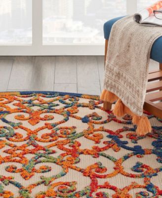 Aloha ALH21 4' x 4' Round Outdoor Area Rug