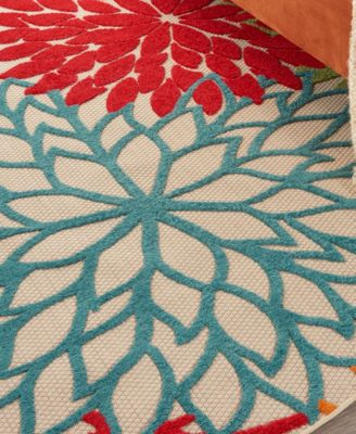 Aloha ALH05 7'10" x 7'10" Round Outdoor Area Rug