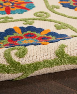 Aloha ALH19 5'3" x 5'3" Round Outdoor Area Rug