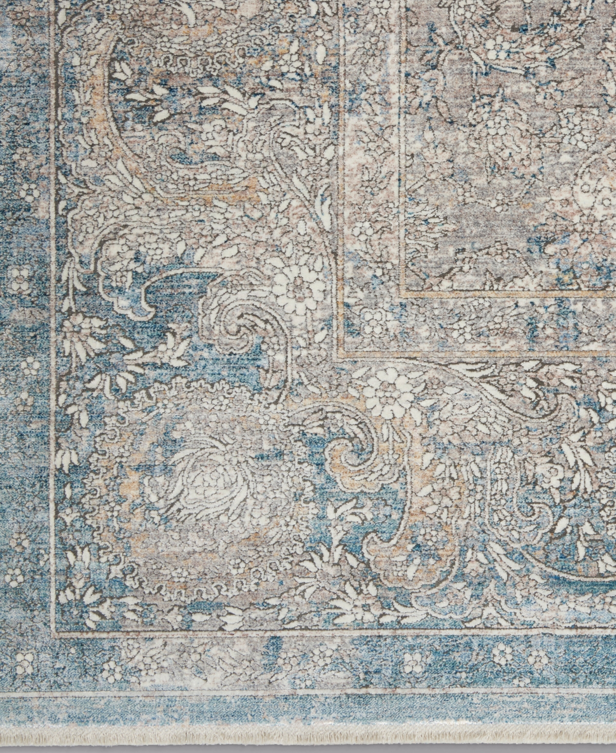Nourison Home Starry Nights Stn01 8' X 10' Area Rug In Cream,blue