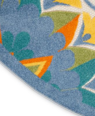 Aloha ALH22 4' x 4' Round Outdoor Area Rug