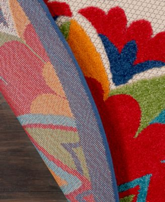 Aloha ALH20 7'10" x 7'10" Round Outdoor Area Rug