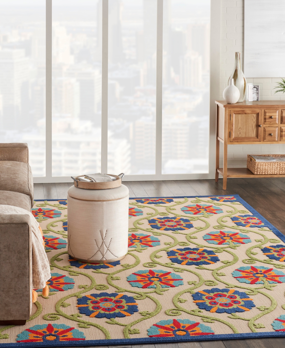 Nourison Home Aloha ALH19 Outdoor Area Rug - Multi