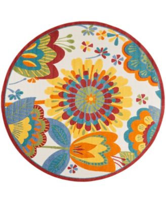 Aloha ALH25 7'10" x 7'10" Round Outdoor Area Rug