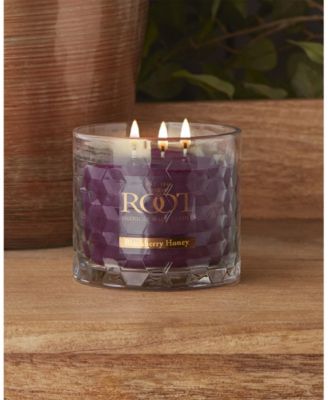 Blackberry Honey Fragrance Honeycomb Glass Jar Candle