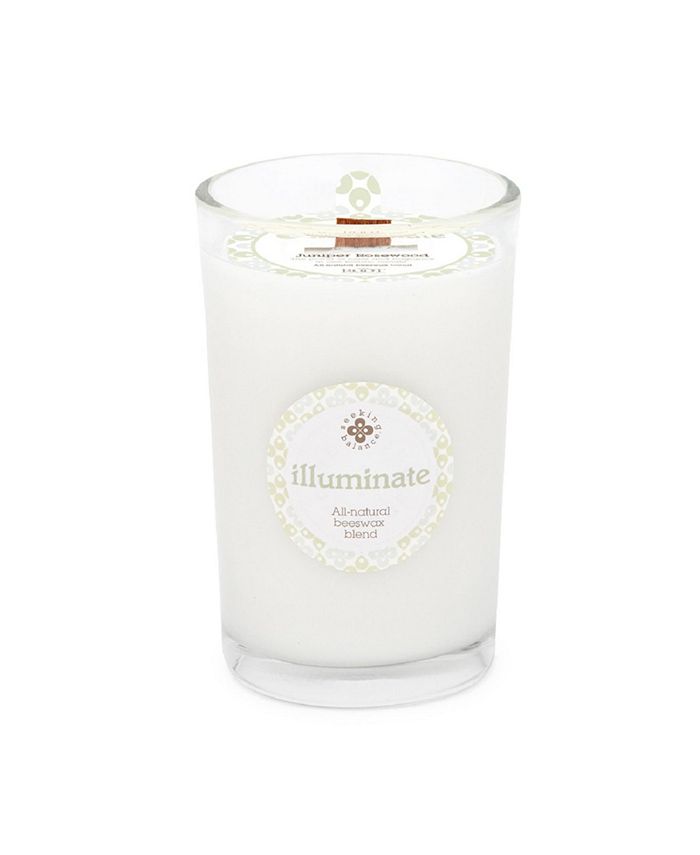 ROOT CANDLES Seeking Balance Illuminate Juniper Rosewood Spa Jar Candle