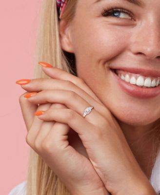 Diamond Princess Halo Engagement Ring (3/4 ct. t.w.) in 14k White Gold