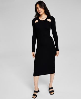 Long Sleeve Bodycon Dress - Macy's