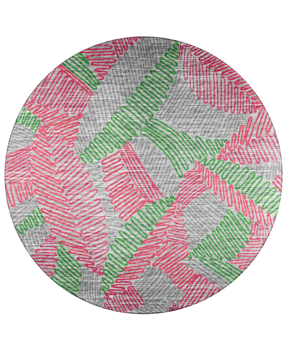 D Style Buttes BTS11 6' x 6' Round Area Rug - Multi